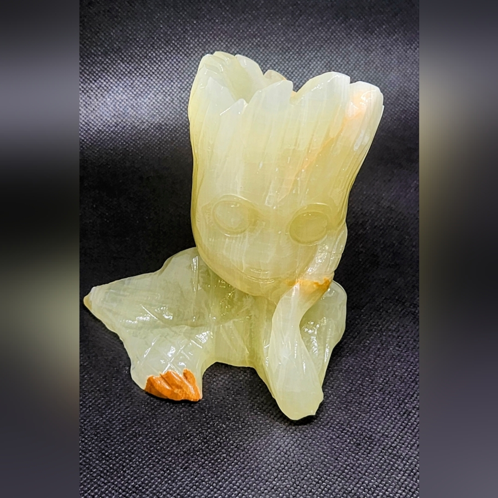 Afghan Jade Groot Crystal Carving Marvel Guardians of the Galaxy
